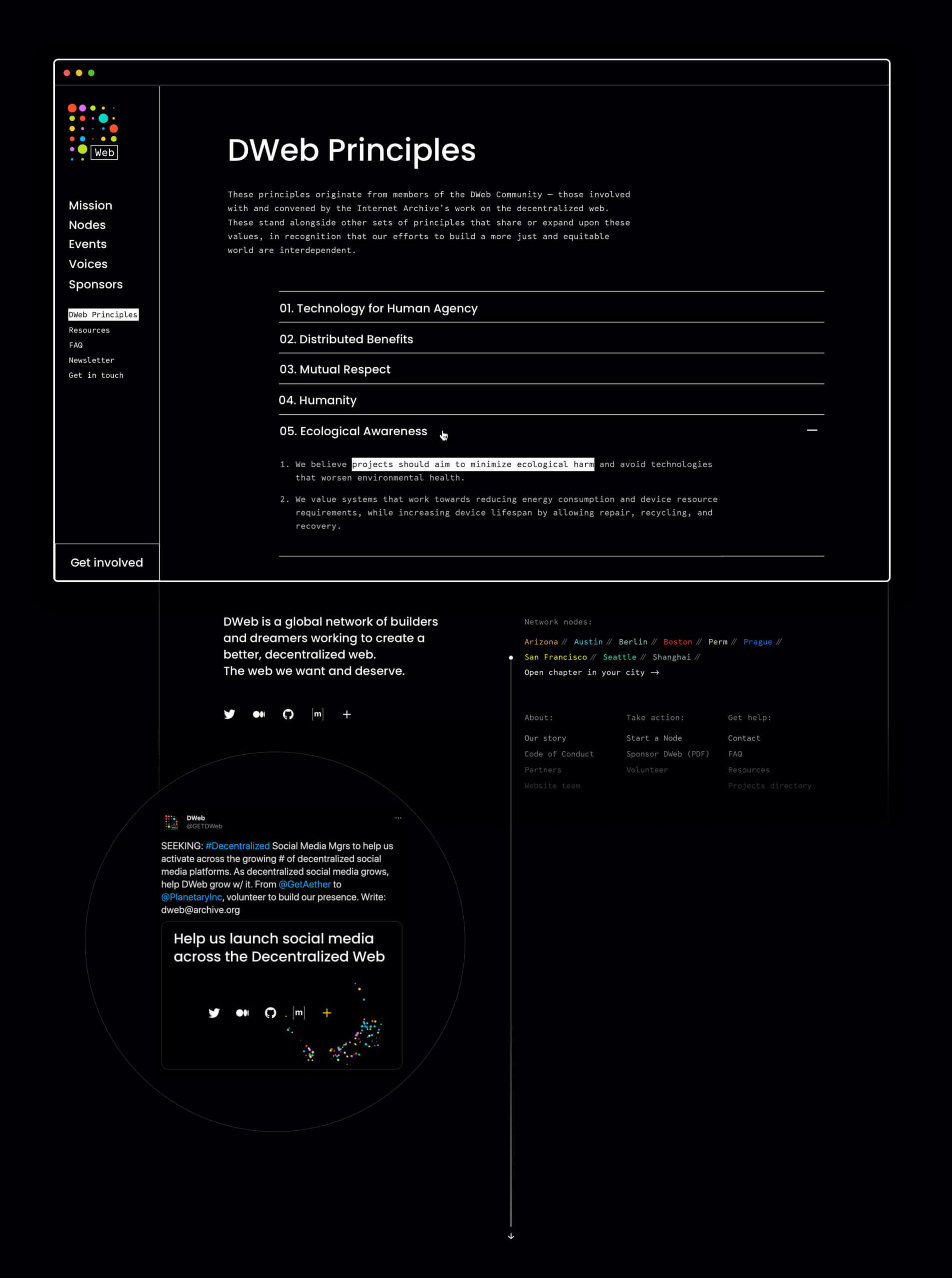 DWeb design Nezhynska website